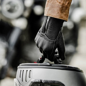 Vintage PU Leather Techwear Winter Gloves