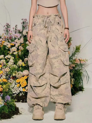 Vintage Streetwear Camo Cargo Pants