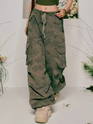 Vintage Streetwear Camo Cargo Pants