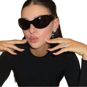 Vintage Sunglasses Y2K - product view on white background