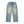 Vintage wash baggy jeans laid flat from the front in full length, relaxed wide legs and a straight hem