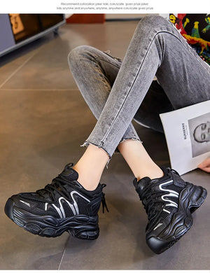 Vulcanized Chunky Platform Sneakers