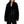 Warm Black Jacket Women's - product view on white background