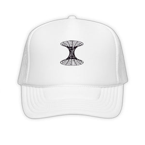 Warmhole Trucker Hat - product view on white background