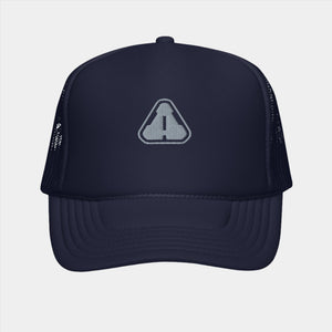 Warning Print Trucker Hat