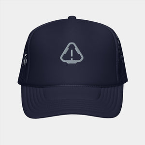 Warning Trucker Navy Hat