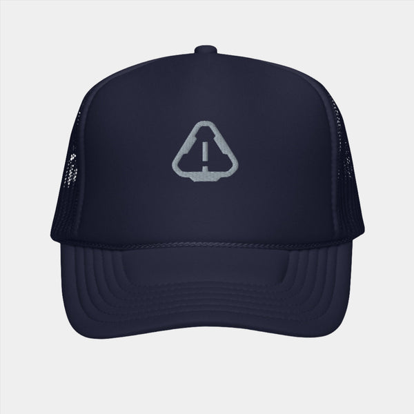 Warning Trucker Navy Hat