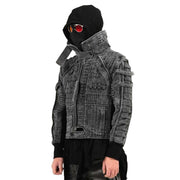 Chaqueta cyberpunk de algodón lavado