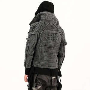 Washed Cotton Cyberpunk Jacket