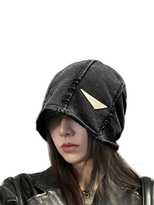 Washed Vintage Techwear Hat - product view on white background