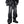 Black washed wide leg Y2K jeans in cotton