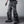 Black washed wide leg Y2K jeans in cotton