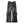 Black washed wide leg Y2K jeans in cotton