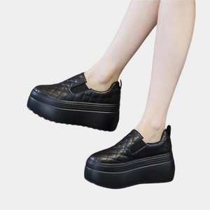 Waterproof Black Platform Sneakers