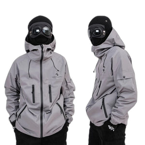 Waterproof gorpcore jacket - product view on white background