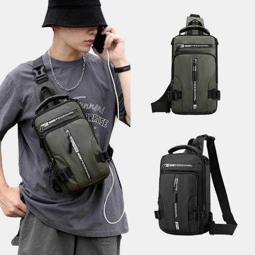 Waterproof Travel Sling Bag Crossbody | CYBER TECHWEAR®