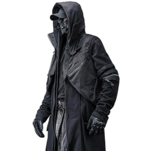 Black webbing tactical techwear vest with multiple pockets