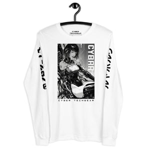 White And Black Long Sleeve Shirt