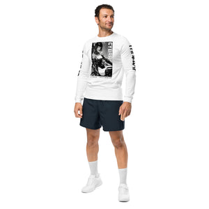 White And Black Long Sleeve Shirt