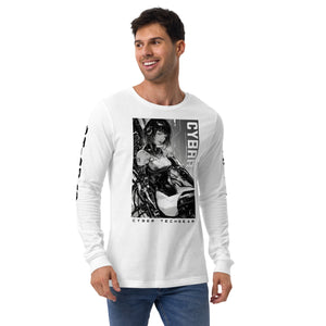 White And Black Long Sleeve Shirt