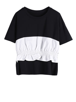 White And Black T Shirt Women's