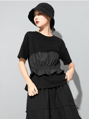White And Black T Shirt Women's