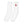 White and Red Long Sports Socks - product view on white background