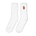 Image for White and Red Long Sports Socks