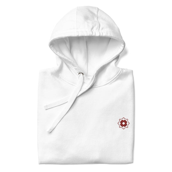 White Artistic Fit Hoodie