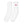 White Athletic Socks - product view on white background