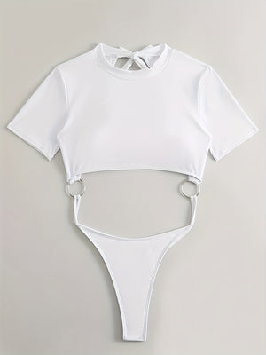 White Bodysuit Short Sleeve