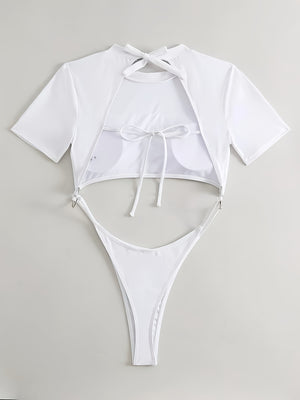 White Bodysuit Short Sleeve