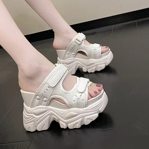 White Chunky Sandals