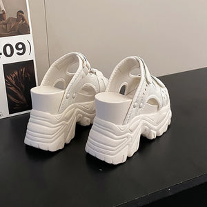 White Chunky Sandals