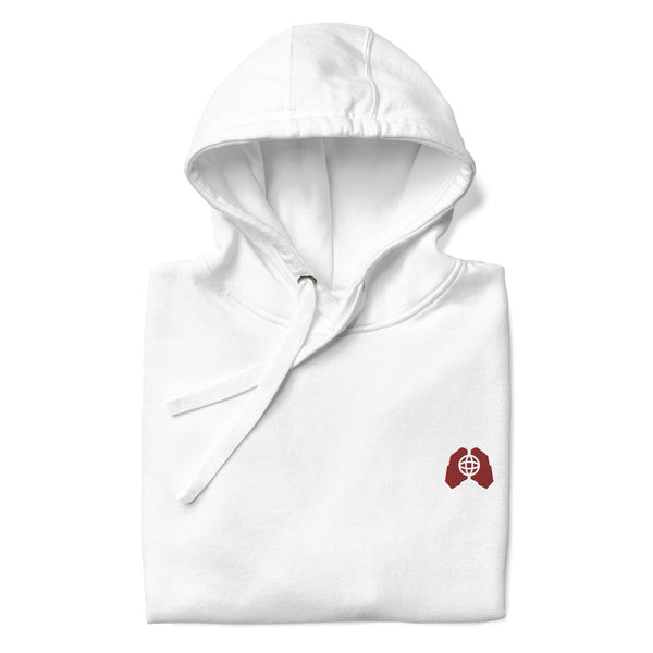 White Contemporary Comfort Hoodie