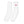 White Cyber Long Sports Socks - product view on white background