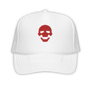 White Cyberpunk Trucker Hat