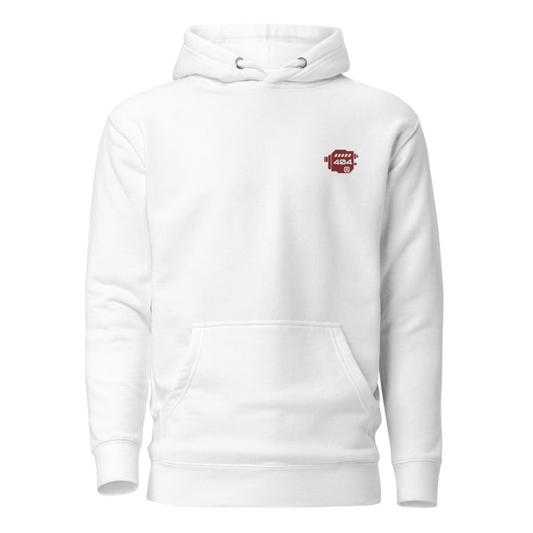 White Edgy Fit Hoodie