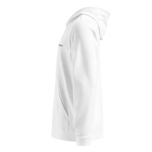 White futurist adidas hoodie