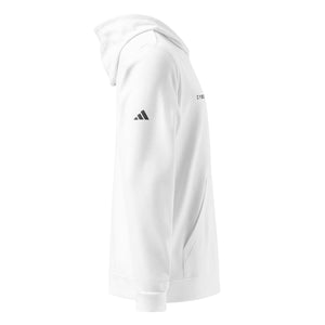 White futurist adidas hoodie