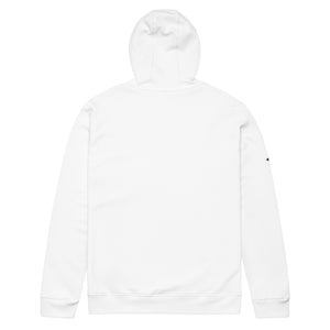 White futurist adidas hoodie