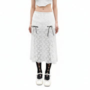 White Goth Skirt Aesthetic