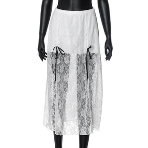 White Goth Skirt Aesthetic