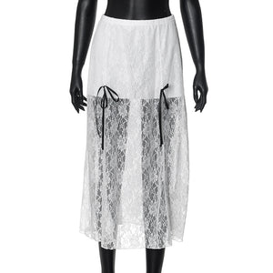 White Goth Skirt Aesthetic