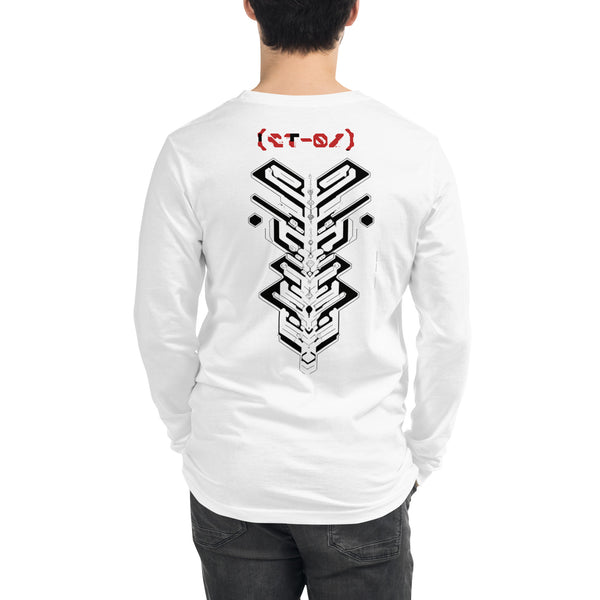 White Graphic Tees with Long Sleeve