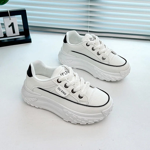 White High Platform Sneakers