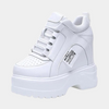 White High Top Sneakers Platform