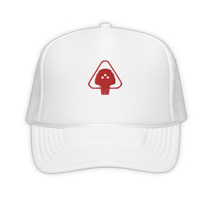 White I.C.E Trucker Hats - product view on white background