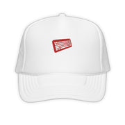 Gorra de camionero con teclado blanco