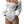 White Lace Bodysuit Top - product view on white background
